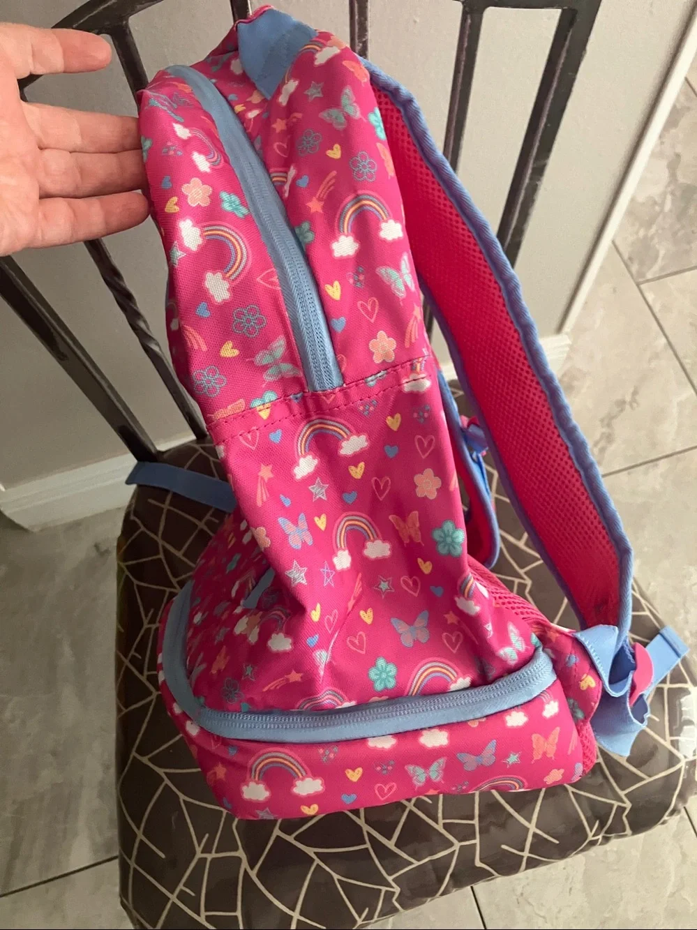 BENTGO Girl’s Pink Rainbow Prints 2-in-1 Backpack & Insulated Lunch Bag